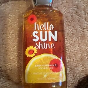 Hello sunshine, shea and  vitamin E shower gel new never been used!